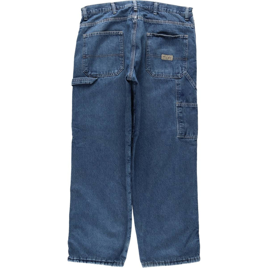 90'S Wrangler denim painter pants, men's size W36 (approx.), vintage. cotton blue type Vintage Second Hand