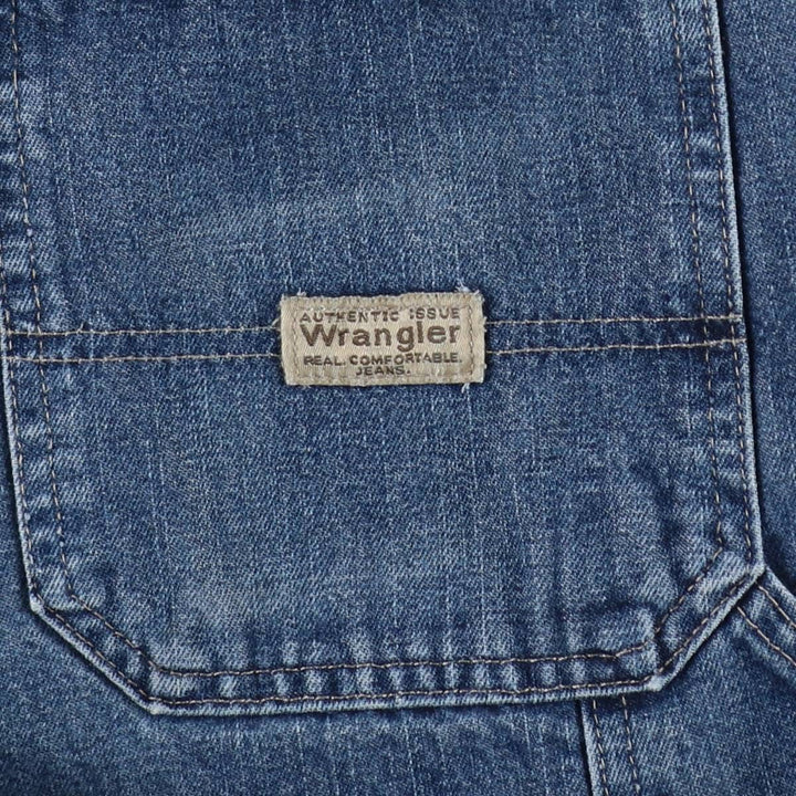 90'S Wrangler denim painter pants, men's size W36 (approx.), vintage. cotton blue type Vintage Second Hand