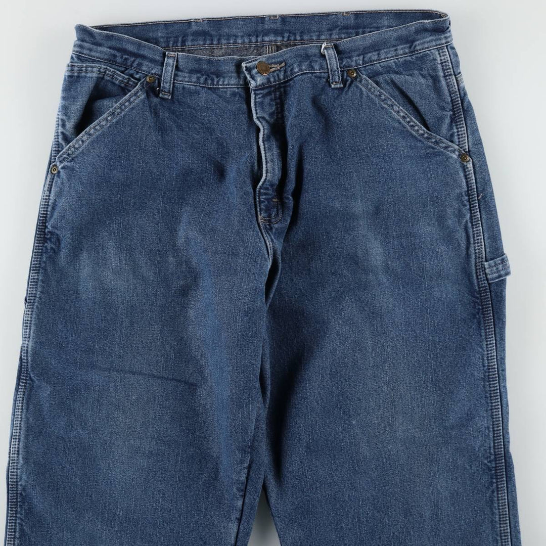 90'S Wrangler denim painter pants, men's size W36 (approx.), vintage. cotton blue type Vintage Second Hand