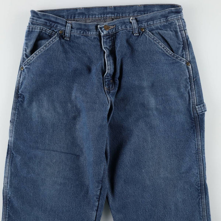 90'S Wrangler denim painter pants, men's size W36 (approx.), vintage. cotton blue type Vintage Second Hand