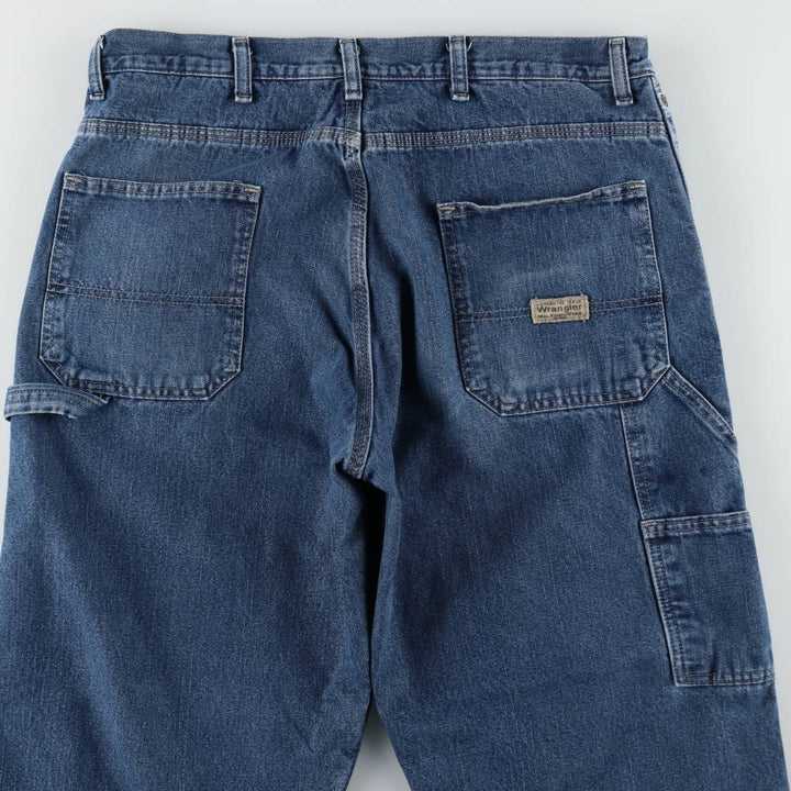 90'S Wrangler denim painter pants, men's size W36 (approx.), vintage. cotton blue type Vintage Second Hand