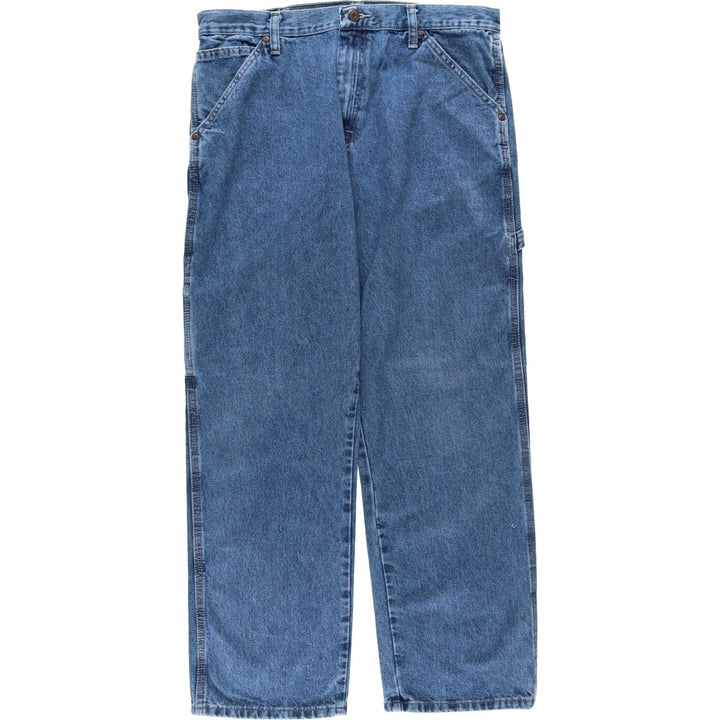Wrangler denim painter pants, men's size W34 (approx.), wide-leg pants. cotton blue type Vintage Second Hand