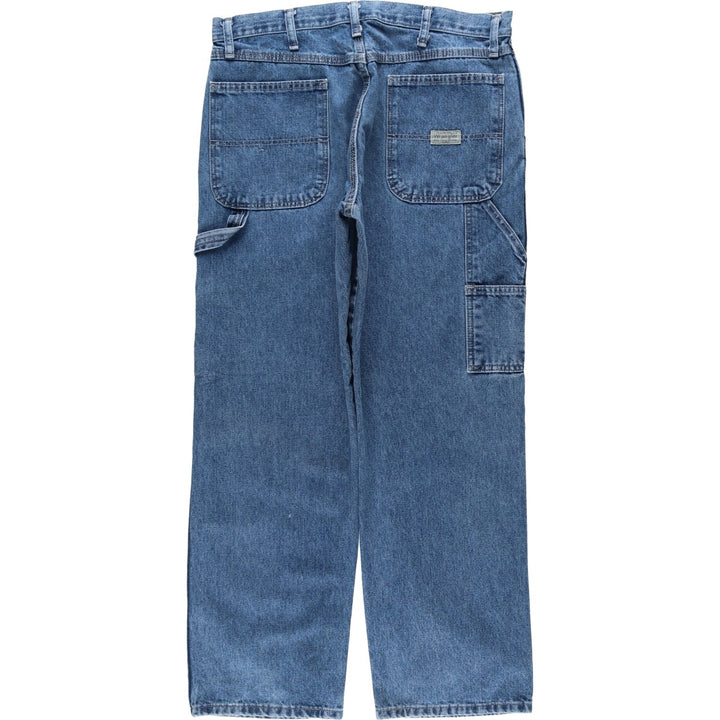 Wrangler denim painter pants, men's size W34 (approx.), wide-leg pants. cotton blue type Vintage Second Hand
