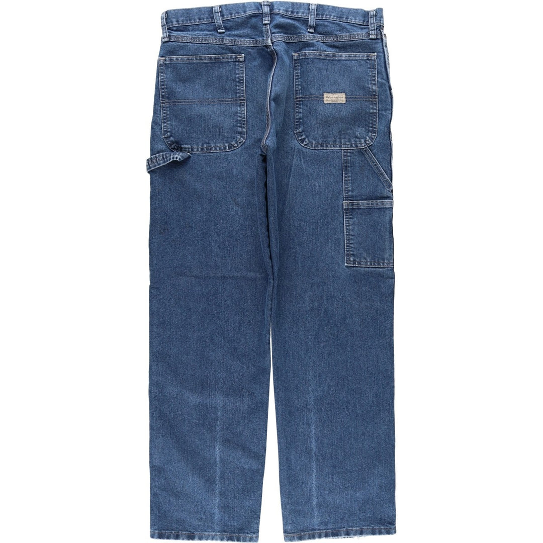 Wrangler Carpenter Denim Painter Pants, Men's, Size W34 cotton blue type Vintage Second Hand