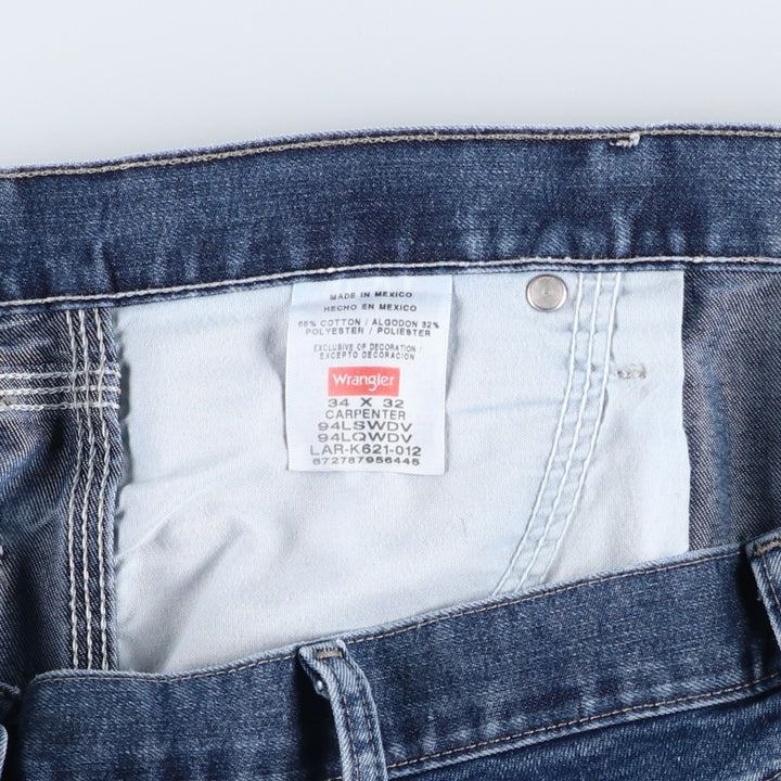 Wrangler Carpenter Denim Painter Pants, Men's, Size W34 cotton blue type Vintage Second Hand