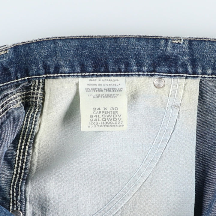 Wrangler Carpenter Denim Painter Pants, Men's, Size W35 cotton blue type Vintage Second Hand