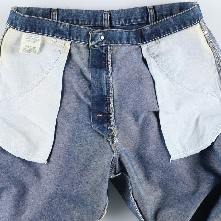 Wrangler Carpenter Denim Painter Pants, Men's, Size W35 cotton blue type Vintage Second Hand