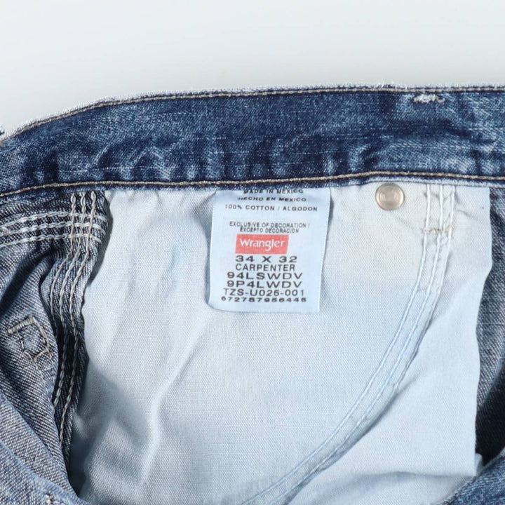 Wrangler Denim Painter Pants for Men, W34 equivalent cotton blue type Vintage Second Hand