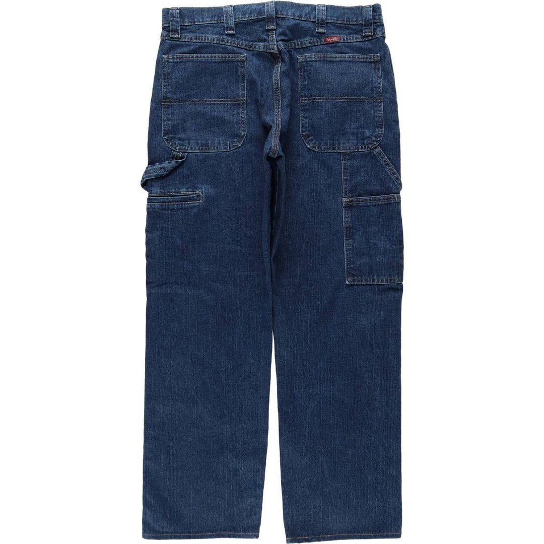 Wrangler Denim Painter Pants for Men, W35 cotton blue type Vintage Second Hand
