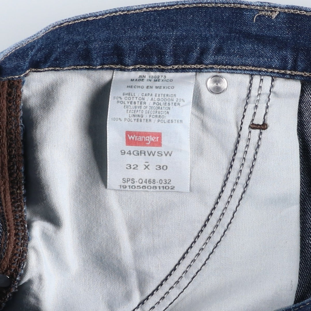 Wrangler Denim Painter Pants for Men, W35 cotton blue type Vintage Second Hand