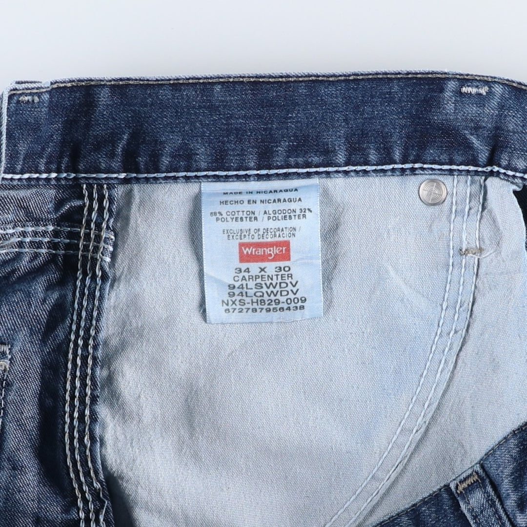 Wrangler Denim Painter Pants for Men, W36 cotton blue type Vintage Second Hand