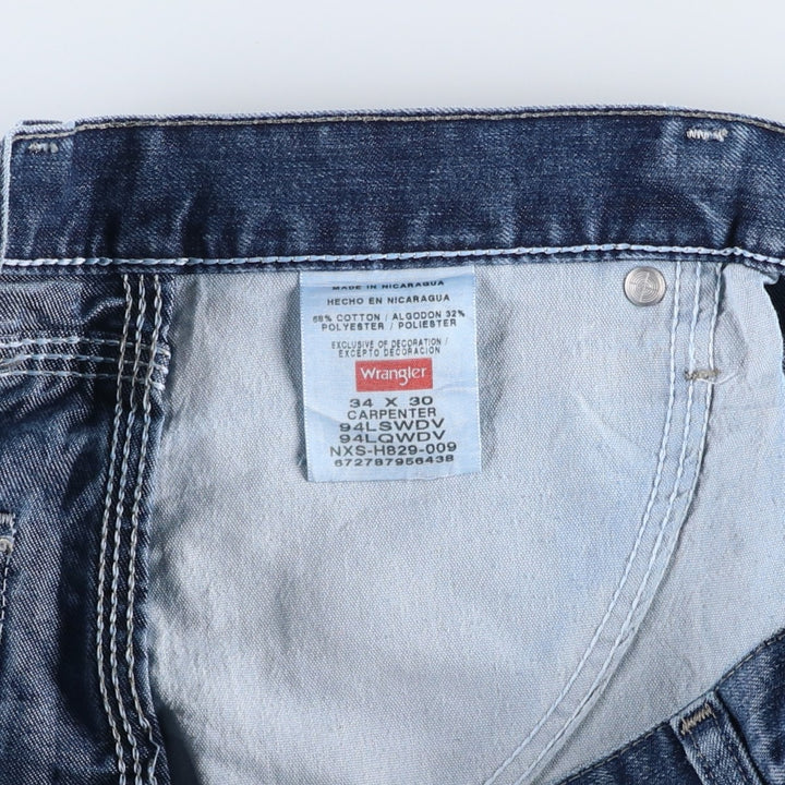 Wrangler Denim Painter Pants for Men, W36 cotton blue type Vintage Second Hand