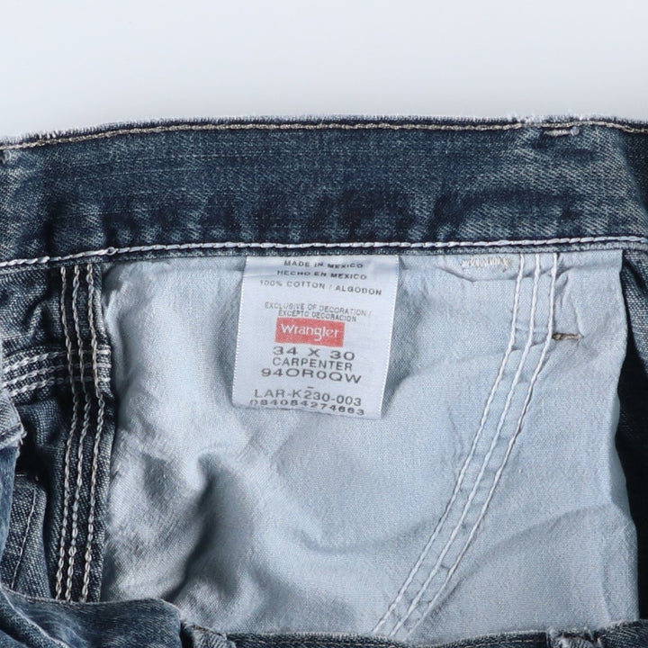 Wrangler Denim Painter Pants for Men, W35 cotton blue type Vintage Second Hand