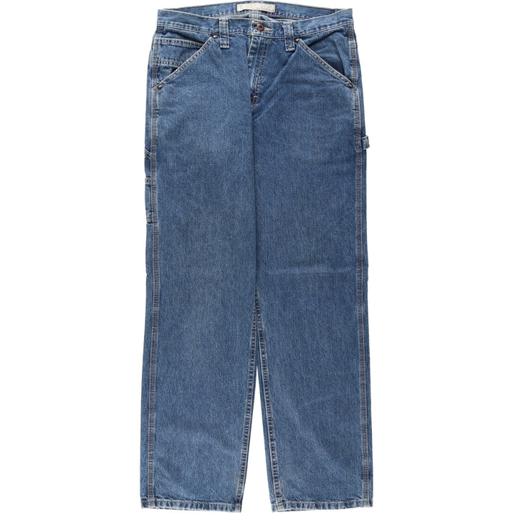 Lee Dungarees Carpenter Denim Painter Pants for Men, W34 cotton blue type Vintage Second Hand