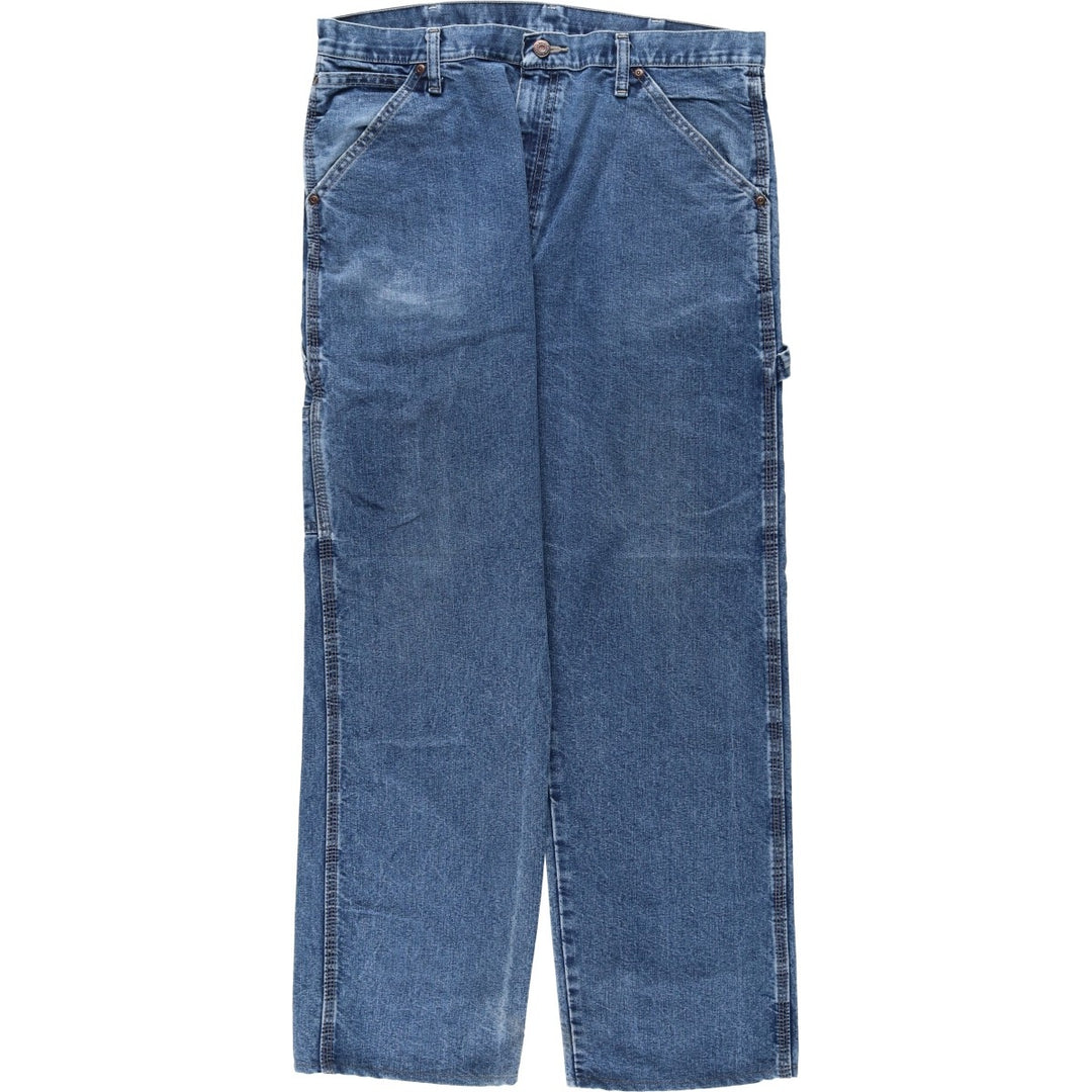 00'S Wrangler CARPENTER denim painter pants for men, W35 equivalent cotton blue type Vintage Second Hand