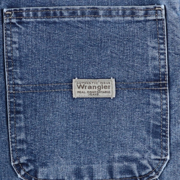 00'S Wrangler CARPENTER denim painter pants for men, W35 equivalent cotton blue type Vintage Second Hand