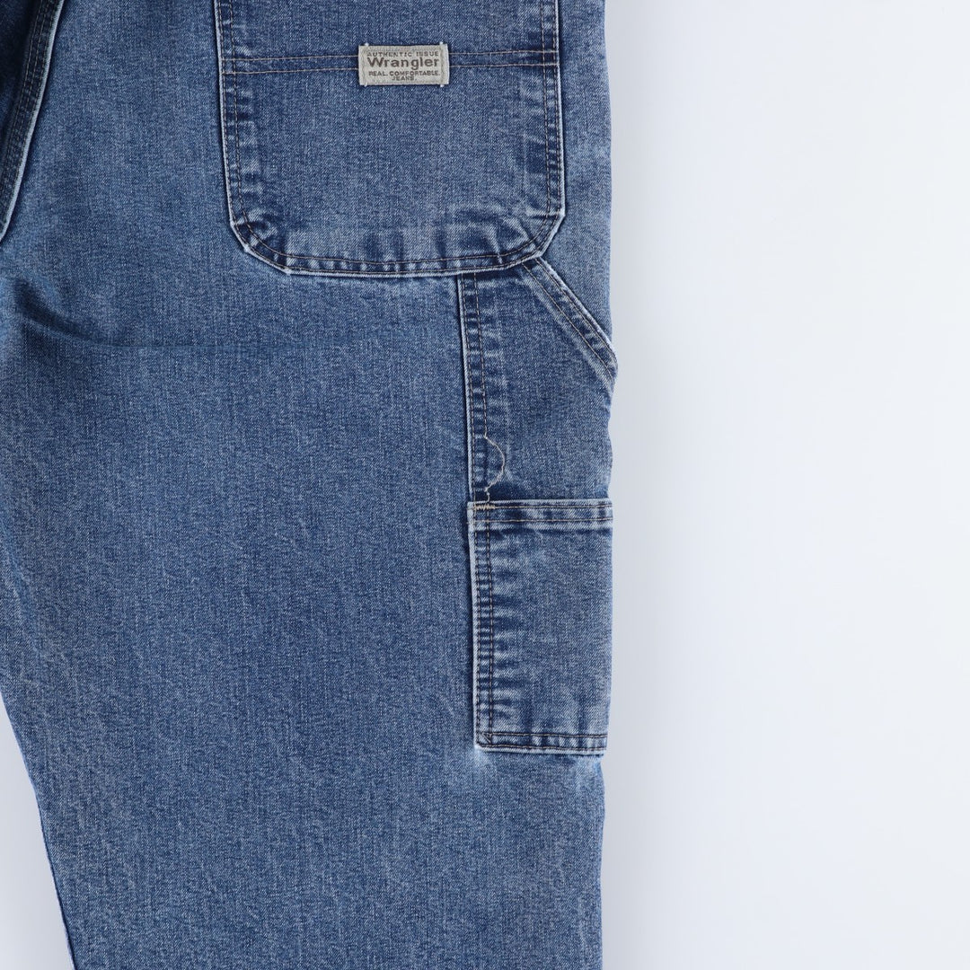 00'S Wrangler CARPENTER denim painter pants for men, W35 equivalent cotton blue type Vintage Second Hand