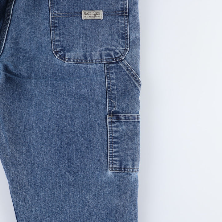 00'S Wrangler CARPENTER denim painter pants for men, W35 equivalent cotton blue type Vintage Second Hand