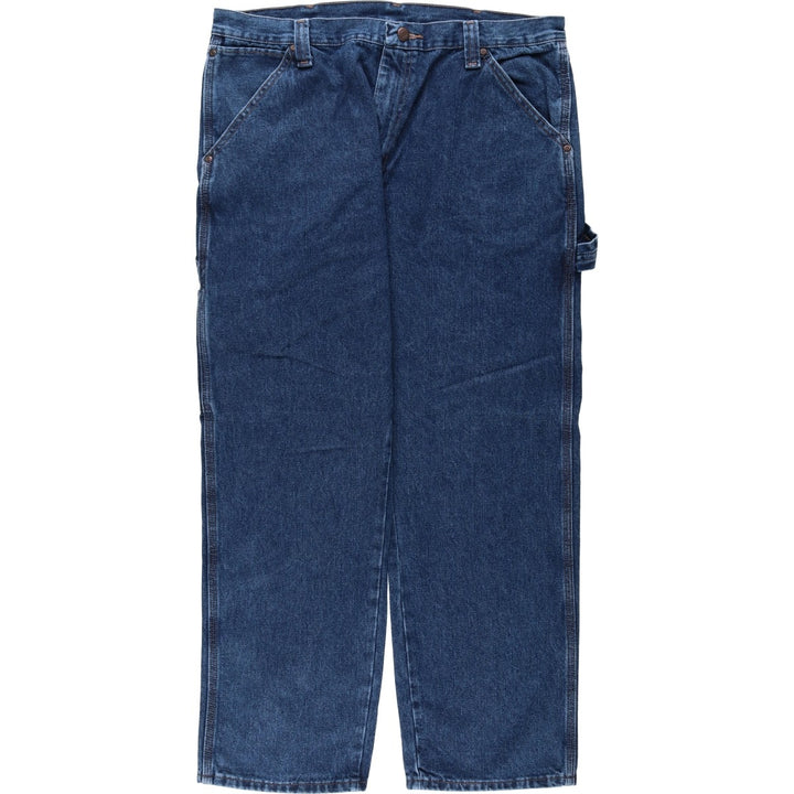 00'S Wrangler CARPENTER denim painter pants for men, equivalent to w36 cotton blue type Vintage Second Hand