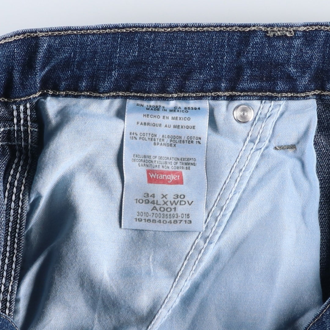 00'S Wrangler Denim Painter Pants Men's W34 cotton blue type Vintage Second Hand