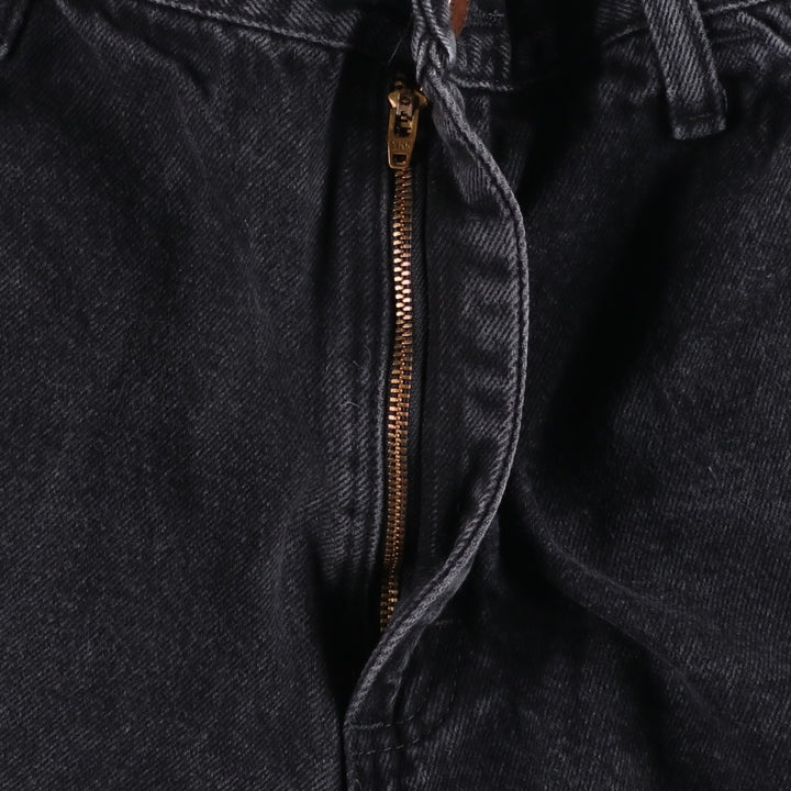 Rustler Black Denim Painter Pants, Men's Size W34 (approx.) cotton black type Vintage Second Hand