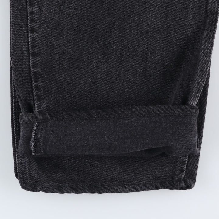 Rustler Black Denim Painter Pants, Men's Size W34 (approx.) cotton black type Vintage Second Hand
