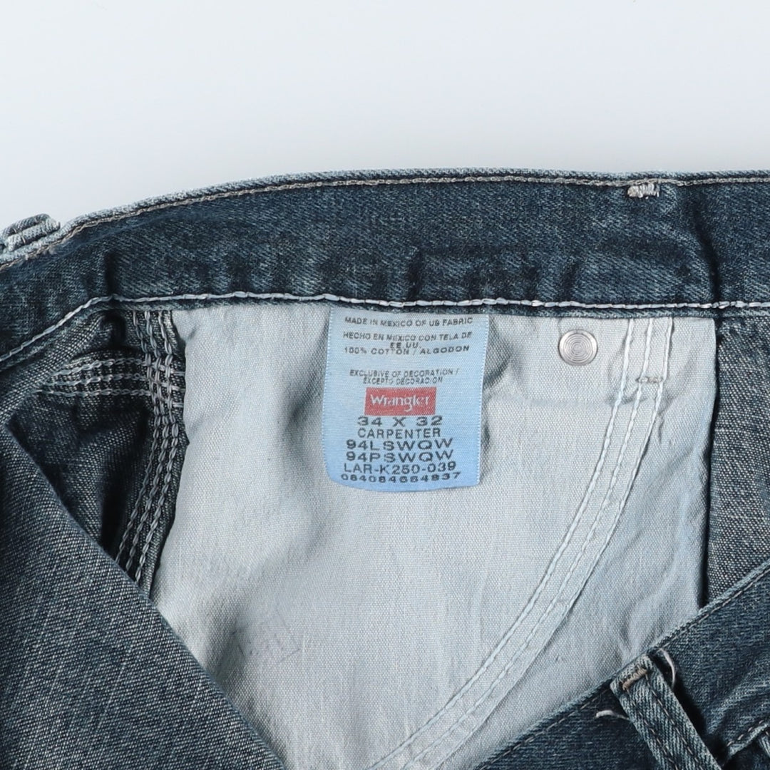 Wrangler Carpenter Denim Painter Pants, Men's, Size W35 cotton Navy blue Vintage Second Hand