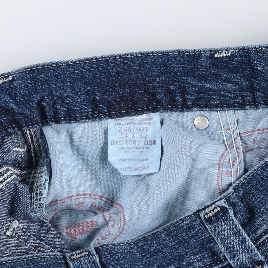 Lee DUNGAREES denim painter pants for men, size W34 unclear blue type Vintage Second Hand