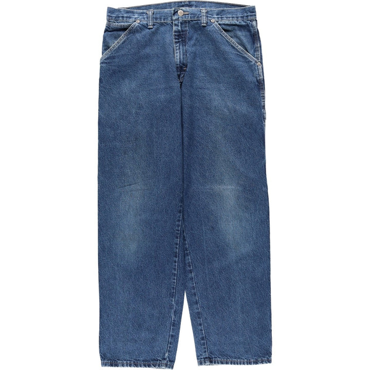 Wrangler Denim Painter Pants for Men, W33 equivalent cotton blue type Vintage Second Hand