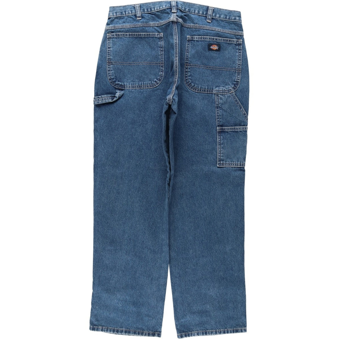 Dickies denim painter pants for men, equivalent to W34 cotton blue type Vintage Second Hand