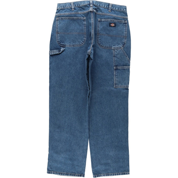 Dickies denim painter pants for men, equivalent to W34 cotton blue type Vintage Second Hand