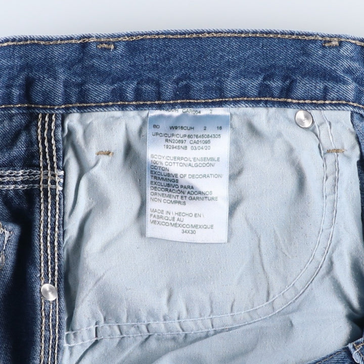 Dickies denim painter pants for men, equivalent to W34 cotton blue type Vintage Second Hand
