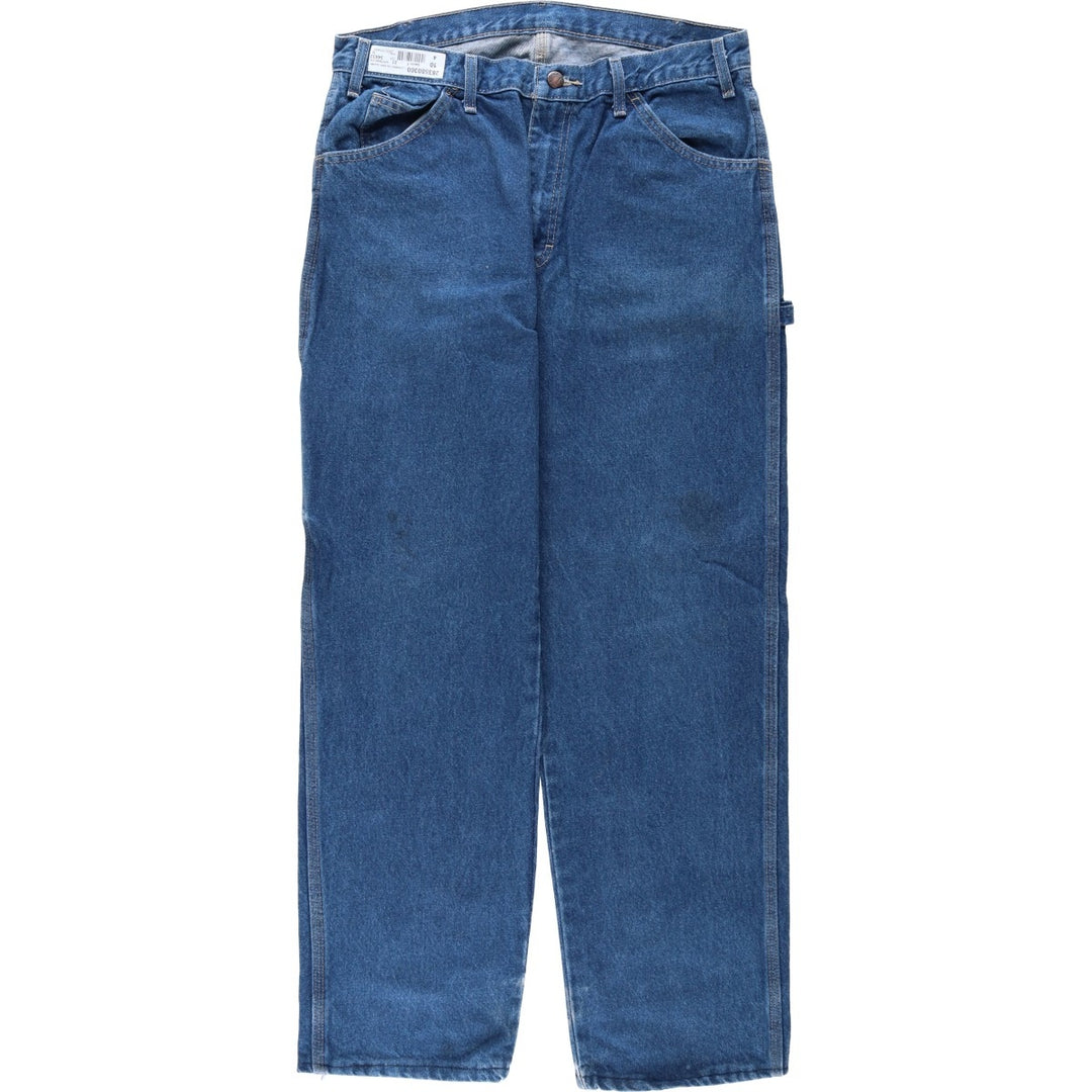 Dickies denim painter pants for men, equivalent to W33 cotton blue type Vintage Second Hand