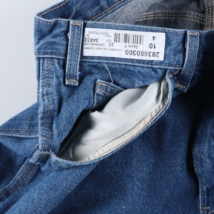Dickies denim painter pants for men, equivalent to W33 cotton blue type Vintage Second Hand