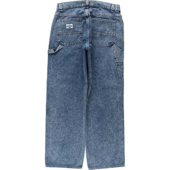 Lee DUNGAREES denim painter pants, made in the USA, men's size W33 (approx.). unclear blue type Vintage Second Hand