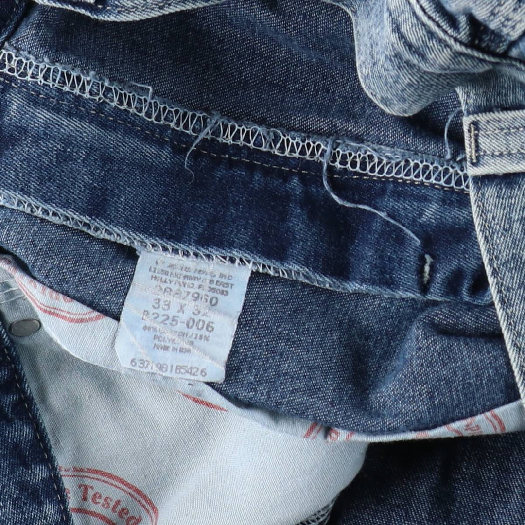 Lee DUNGAREES denim painter pants, made in the USA, men's size W33 (approx.). unclear blue type Vintage Second Hand