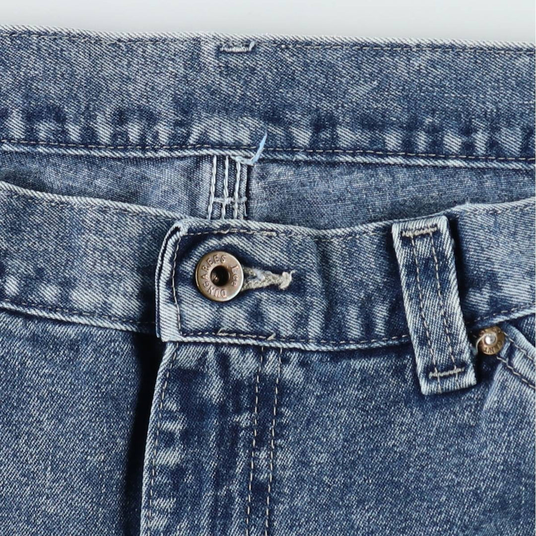 Lee DUNGAREES denim painter pants, made in the USA, men's size W33 (approx.). unclear blue type Vintage Second Hand