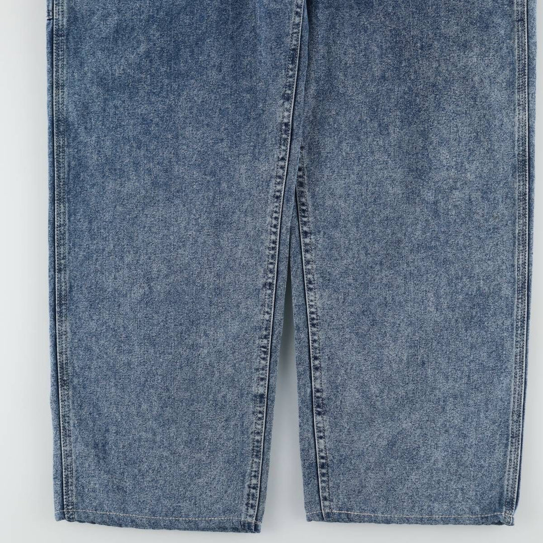 Lee DUNGAREES denim painter pants, made in the USA, men's size W33 (approx.). unclear blue type Vintage Second Hand