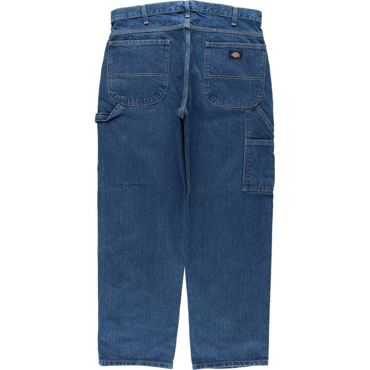 Dickies denim painter pants for men, equivalent to w36 cotton blue type Vintage Second Hand