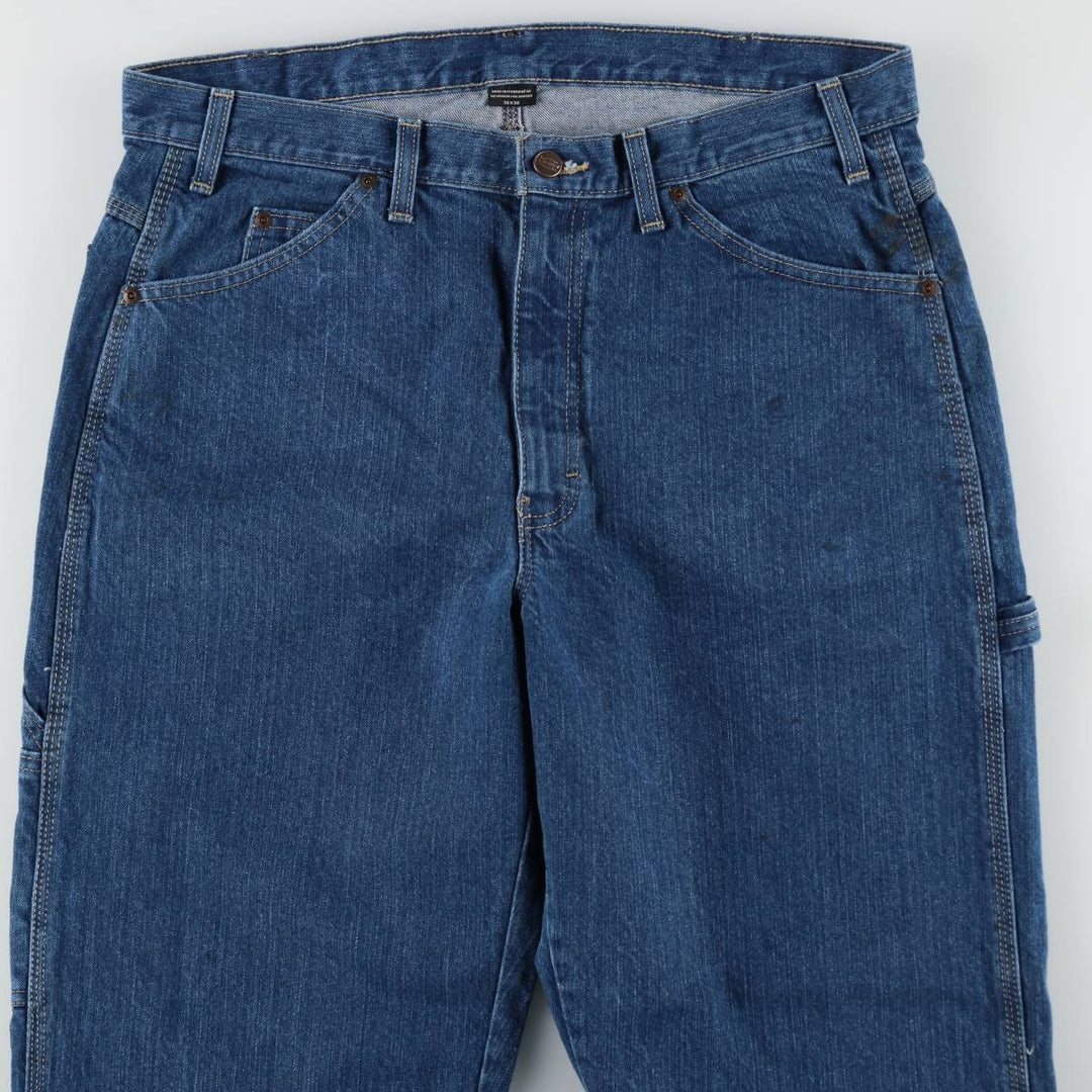 Dickies denim painter pants for men, equivalent to w36 cotton blue type Vintage Second Hand