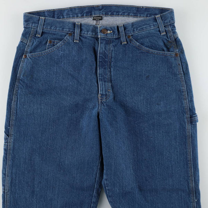 Dickies denim painter pants for men, equivalent to w36 cotton blue type Vintage Second Hand
