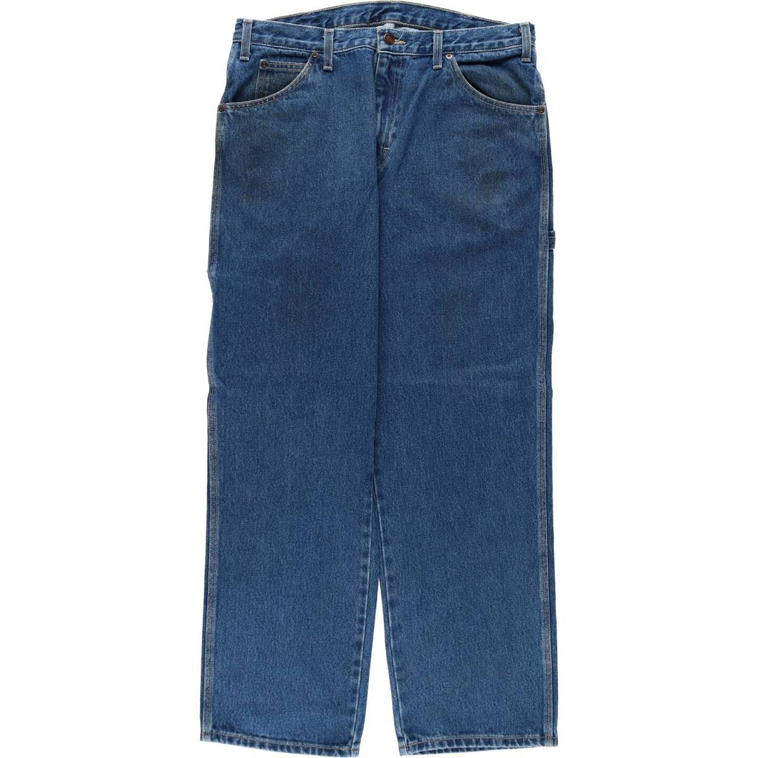 Dickies denim painter pants for men, equivalent to W34 cotton blue type Vintage Second Hand