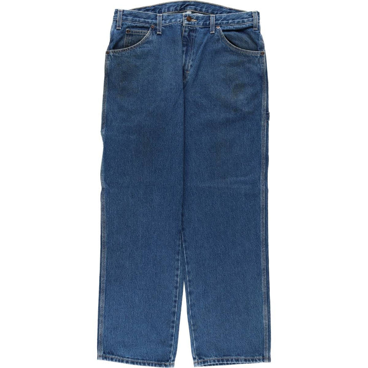 Dickies denim painter pants for men, equivalent to W34 cotton blue type Vintage Second Hand