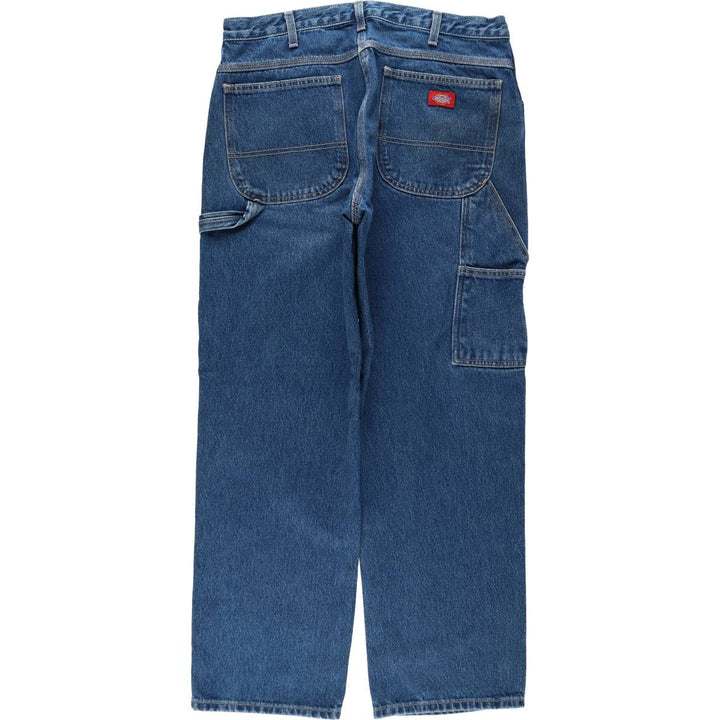 Dickies denim painter pants for men, equivalent to W34 cotton blue type Vintage Second Hand