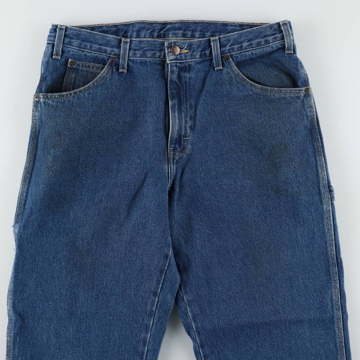 Dickies denim painter pants for men, equivalent to W34 cotton blue type Vintage Second Hand