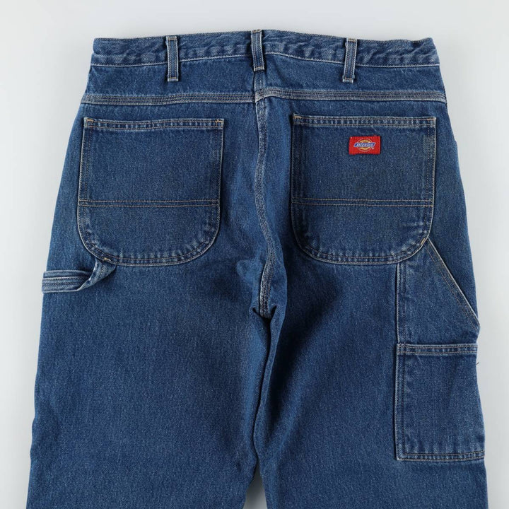 Dickies denim painter pants for men, equivalent to W34 cotton blue type Vintage Second Hand