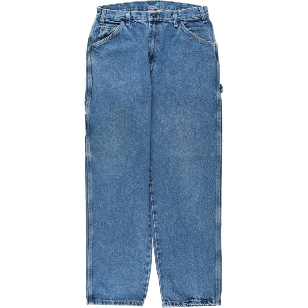 Dickies denim painter pants for men, equivalent to W32 cotton blue type Vintage Second Hand