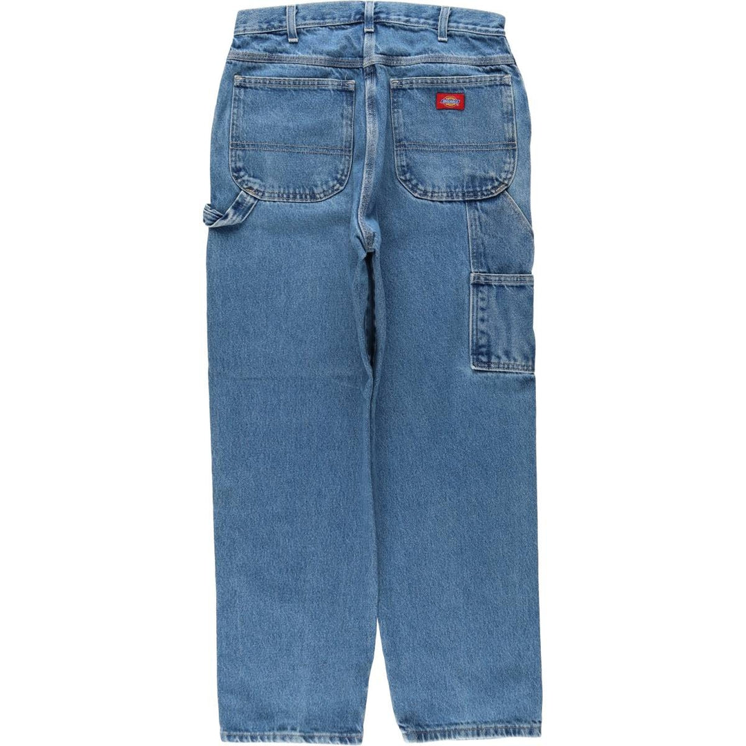 Dickies denim painter pants for men, equivalent to W32 cotton blue type Vintage Second Hand