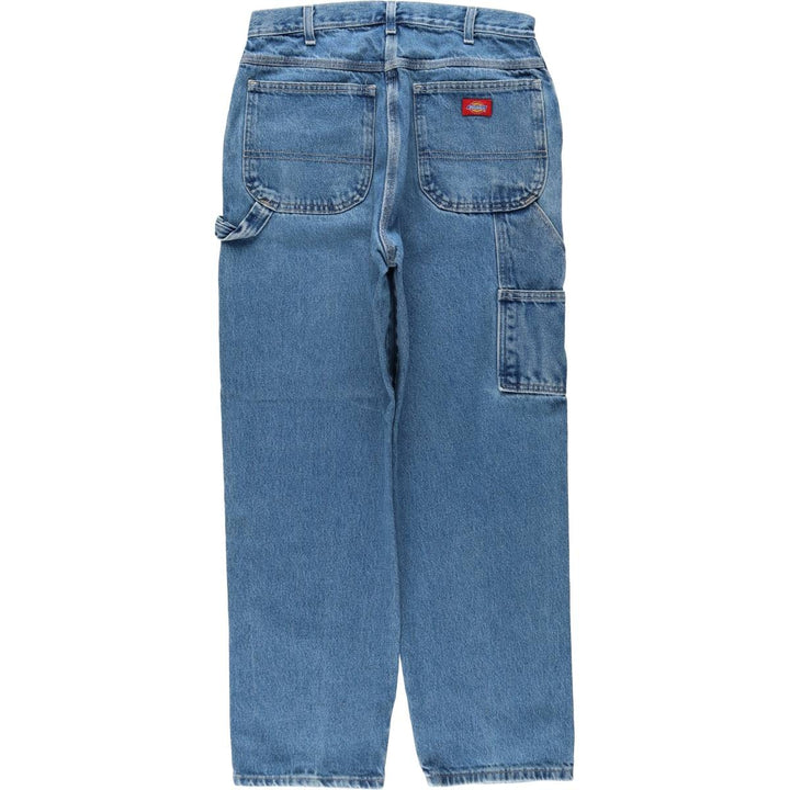 Dickies denim painter pants for men, equivalent to W32 cotton blue type Vintage Second Hand