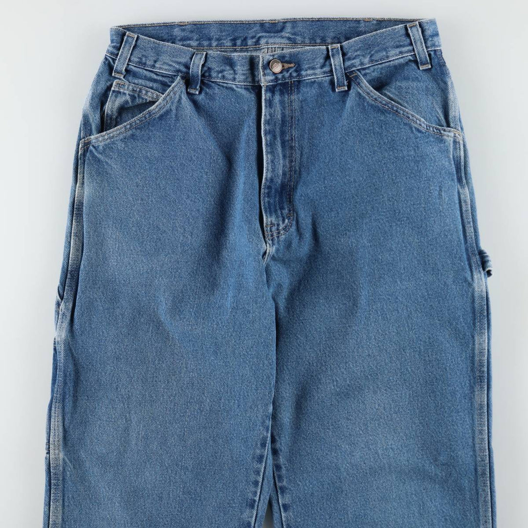 Dickies denim painter pants for men, equivalent to W32 cotton blue type Vintage Second Hand